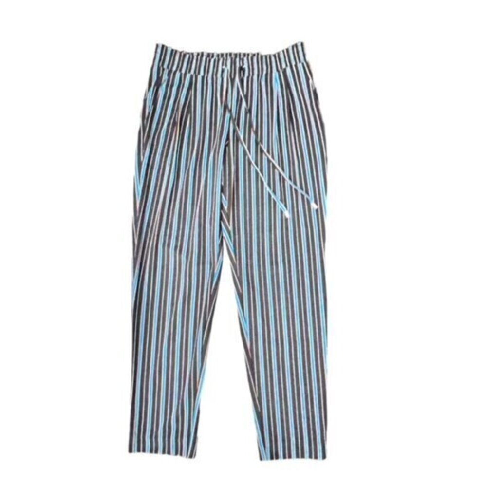 Flirtatious Colorful Lightweight Striped Pull On Pants‎ Size Medium Office NEW